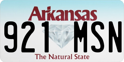 AR license plate 921MSN