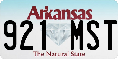 AR license plate 921MST