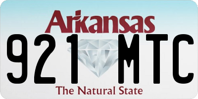 AR license plate 921MTC