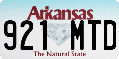 AR license plate 921MTD