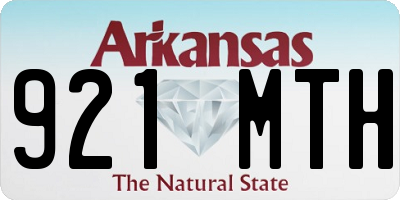 AR license plate 921MTH
