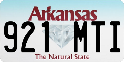 AR license plate 921MTI