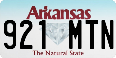 AR license plate 921MTN