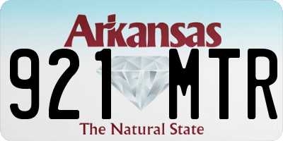 AR license plate 921MTR