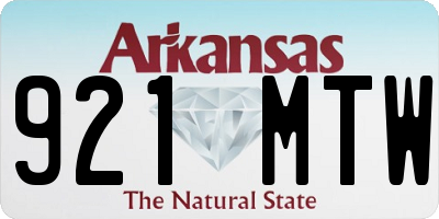 AR license plate 921MTW