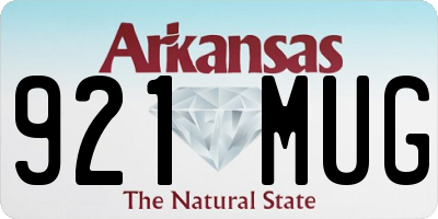AR license plate 921MUG