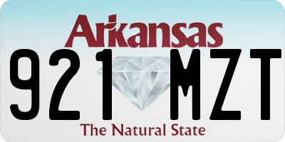 AR license plate 921MZT