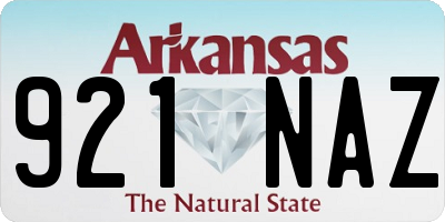 AR license plate 921NAZ