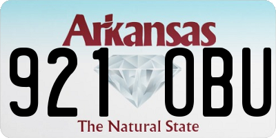 AR license plate 921OBU