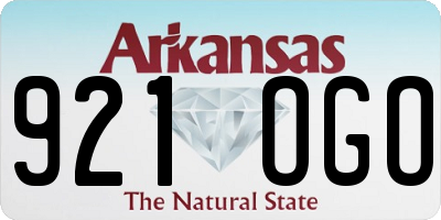 AR license plate 921OGO