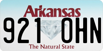 AR license plate 921OHN
