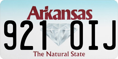 AR license plate 921OIJ