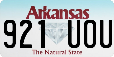 AR license plate 921UOU
