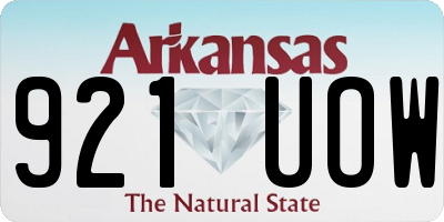 AR license plate 921UOW
