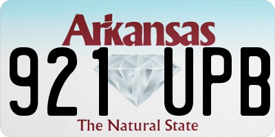 AR license plate 921UPB