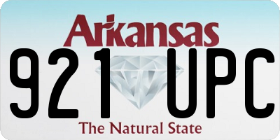 AR license plate 921UPC