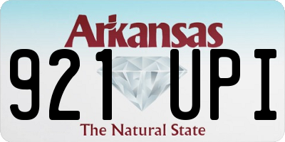 AR license plate 921UPI