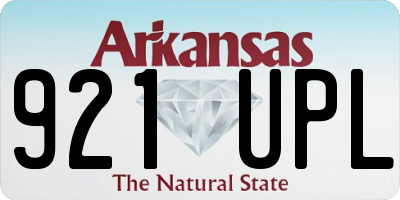 AR license plate 921UPL