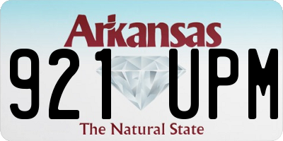 AR license plate 921UPM