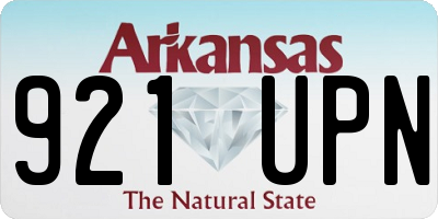 AR license plate 921UPN