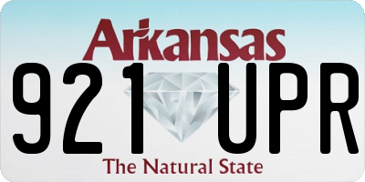 AR license plate 921UPR