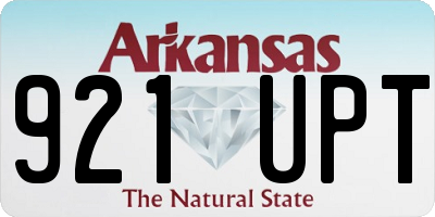 AR license plate 921UPT