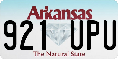 AR license plate 921UPU