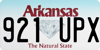 AR license plate 921UPX