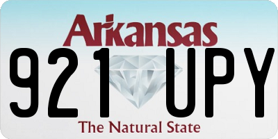 AR license plate 921UPY