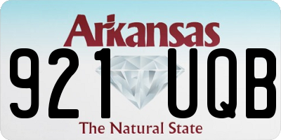 AR license plate 921UQB
