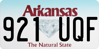 AR license plate 921UQF