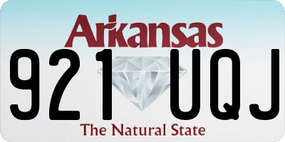 AR license plate 921UQJ