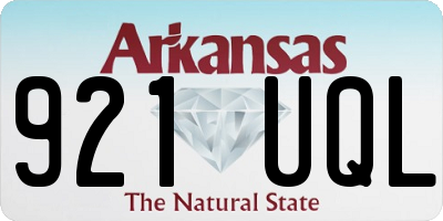 AR license plate 921UQL