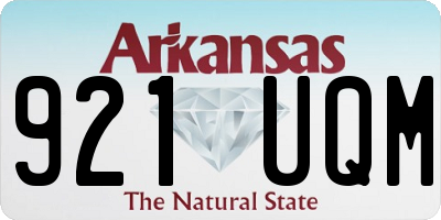 AR license plate 921UQM