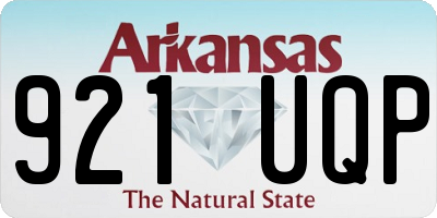AR license plate 921UQP