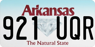 AR license plate 921UQR