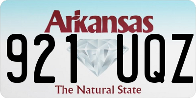 AR license plate 921UQZ