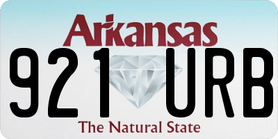 AR license plate 921URB