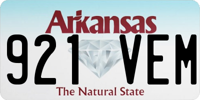 AR license plate 921VEM