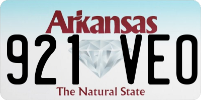 AR license plate 921VEO