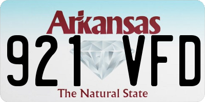 AR license plate 921VFD