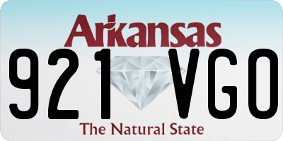 AR license plate 921VGO
