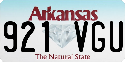AR license plate 921VGU