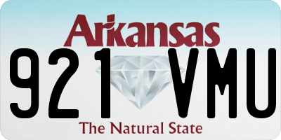 AR license plate 921VMU