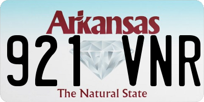 AR license plate 921VNR