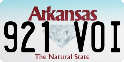 AR license plate 921VOI