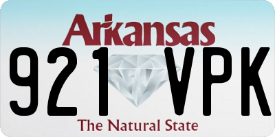 AR license plate 921VPK