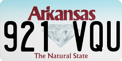 AR license plate 921VQU
