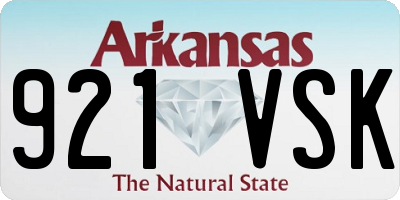 AR license plate 921VSK