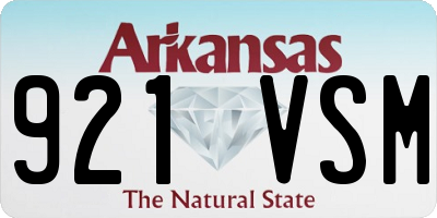 AR license plate 921VSM